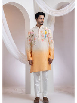 SMRITI - Orange Sunbird Blossom Kurta and Pant