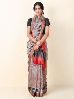 Fabindia - Silk Hand Block Print Sari
