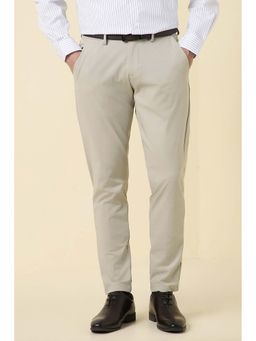 Allen Solly - Men Beige Solid Formal Trouser