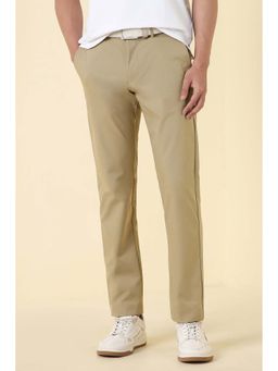Allen Solly - Men Beige Solid Casual Trouser