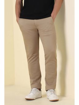 Allen Solly - Men Beige Solid Casual Trouser
