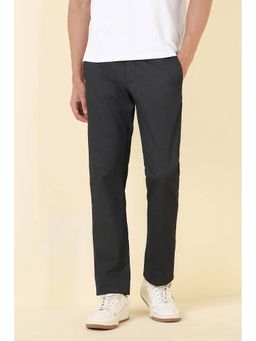 Allen Solly - Men Black Textured Casual Trouser