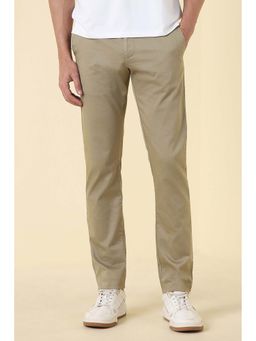 Allen Solly - Men Khaki Solid Casual Trouser