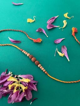 Digital Dress Room - Simple Rudraksha & Chandan Rakhi Thread Rakhi
