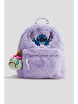 H&M - Girls Purple Fluffy Backpack