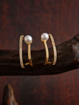 E2O - Gold Huggee Earrings For Women