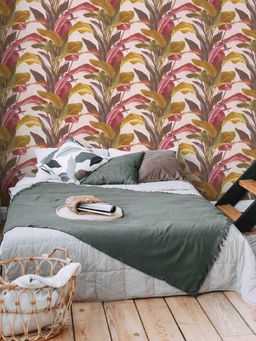 Excel - Wallpaper Tropical Red Banana Palm Leaves