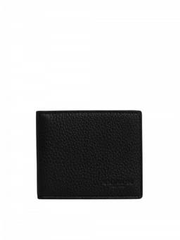 Coach - Black Compact Textured Card Holder