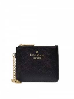 Kate Spade - Black Key Ring Logo Card Holder