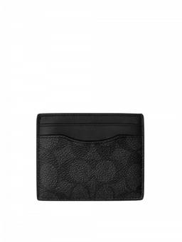 Coach - Black Signature Textured Card Holder
