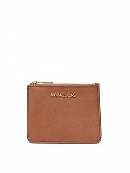 Michael Kors - Brown Jet Set Textured Card Holder
