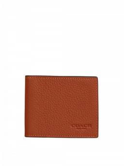 Coach - Brown Compact Textured Card Holder