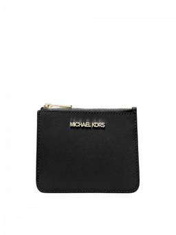 Michael Kors - Black Jet Set Textured Card Holder