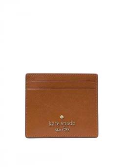 Kate Spade - Brown Logo Textured Card Holder