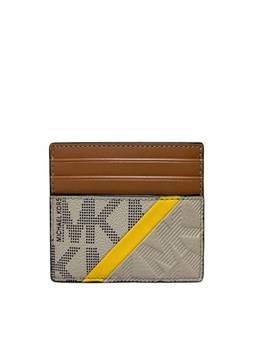 Michael Kors - Beige Cooper Slim Logo Card Holder