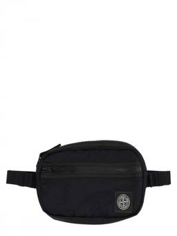 Stone Island - Black Logo Small Crossbody Bag