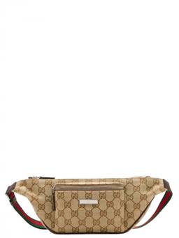Gucci - Beige Logo Small Crossbody Bag