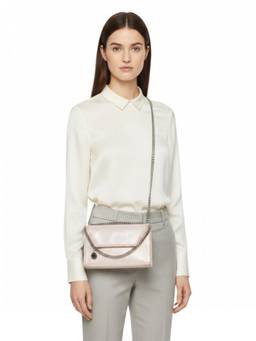 Stella McCartney - Light Pink Falabella Small Crossbody Bag