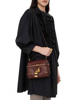 Chloe - Brown Paddington Small Crossbody Bag with Charms