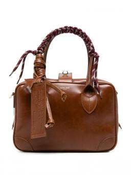Golden Goose - Brown Vita Small Satchel Bag with Charms