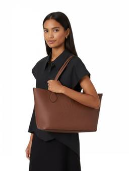Mulberry - Brown Tree Large Tote Bag