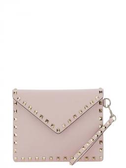 Valentino Garavani - Pink Rockstud Clutch
