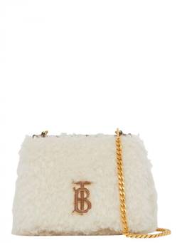 Burberry - White Logo Medium Crossbody Bag