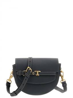 TOD'S - Black T Signature Mini Crossbody Bag