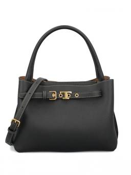 TOD'S - Black Leather Mini Satchel Bag
