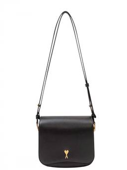AMI Paris - Black Logo Small Crossbody Bag
