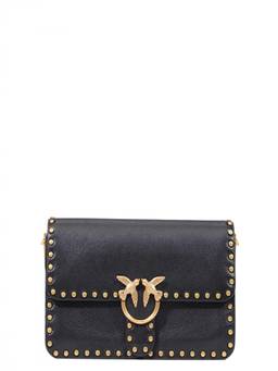 Pinko - Black Love One Small Crossbody Bag