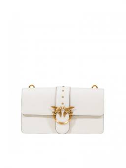 Pinko - White Love One Medium Crossbody Bag