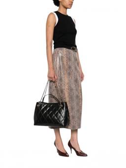 TORY BURCH - Black Fleming Medium Tote Bag
