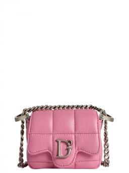 Dsquared2 - Pink D2 Statement Soft Mini Crossbody Bag