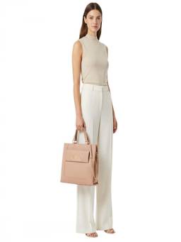 Love Moschino - Beige Logo Medium Tote Bag