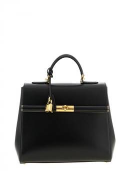 Dolce&Gabbana - Black Marlene Small Satchel Bag with Charms
