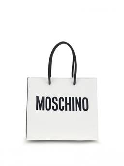 Moschino - White Logo Small Tote Bag