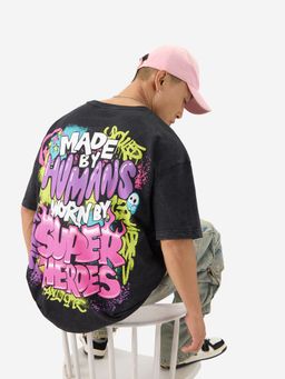 The Souled Store - Original: Made By Humans Men Oversized T-Shirt