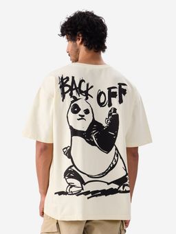 The Souled Store - Official Kung Fu Panda Back Off Oversized T-Shirt