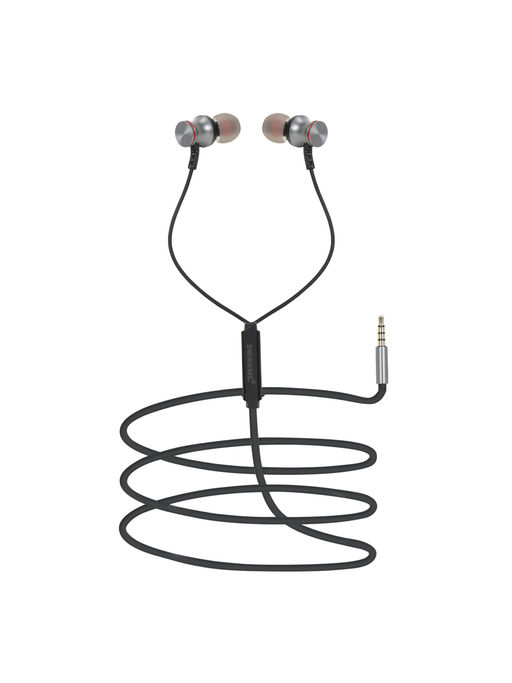 Swagme 12mm Copper Bass IE008 in-Ear Wired Earphones with Mic (Black)