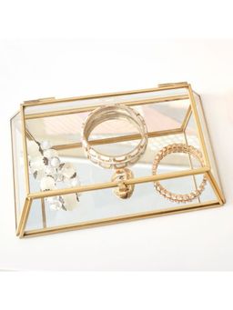 Hollyhock - Glass Lidded Desktop Organiser