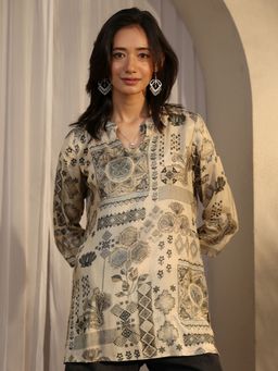 Libas - Printed Silk Blend Straight Tunic for Women