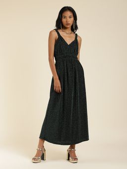 Label Ritu Kumar - Emerald Glitter Long Dress