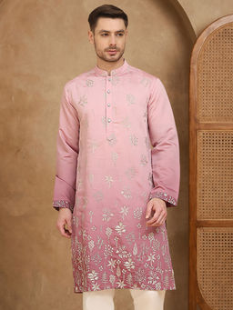 Jompers - Pink Ombre and Embroidered Kurta