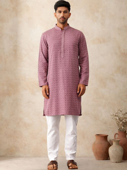 Jompers - Mauve Embroidered and Sequence Kurta