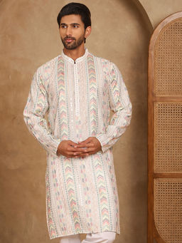 Jompers - Multi-Color Embroidered and Sequins Kurta for Men
