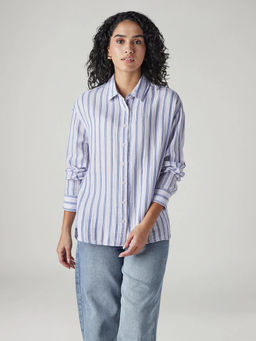 Levi's - Women White Stripes Shirt
