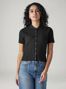 Levi's - Women Black Textured Shirt