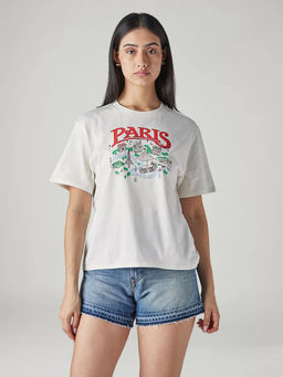 Levi's - Women White Graphic T-Shirt