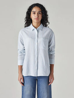 Levi's - Women White Stripes Shirt